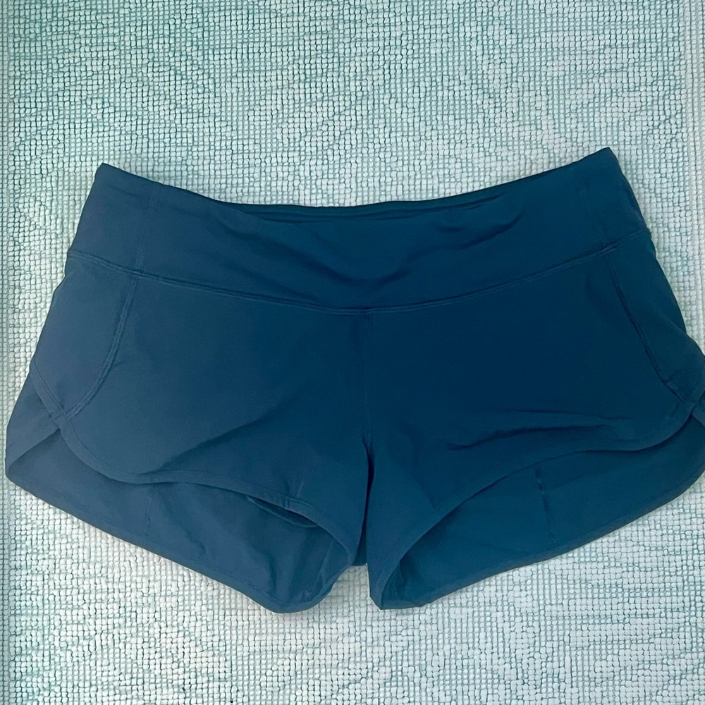 Lululemon Athletica Deep Teal Speed Short 2”